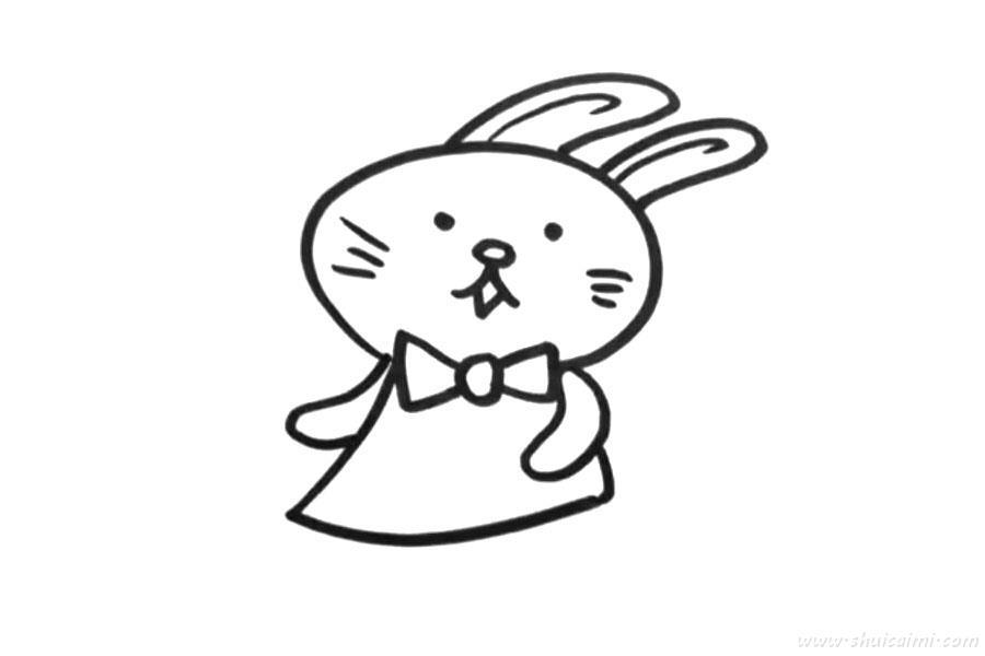 拿着胡萝卜卡通小兔子怎么画 小兔子简笔画简单好看带颜色