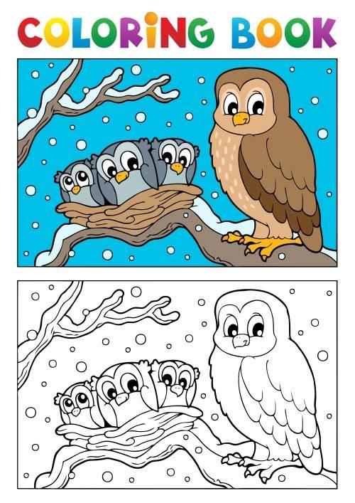 猫头鹰和老鼠简笔画 猫头鹰和老鼠简笔画图片大全