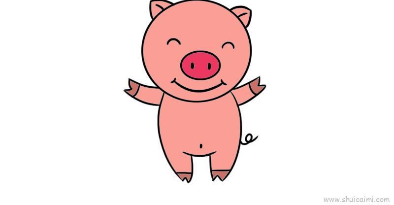 猪儿童画怎么画 猪简笔画画法