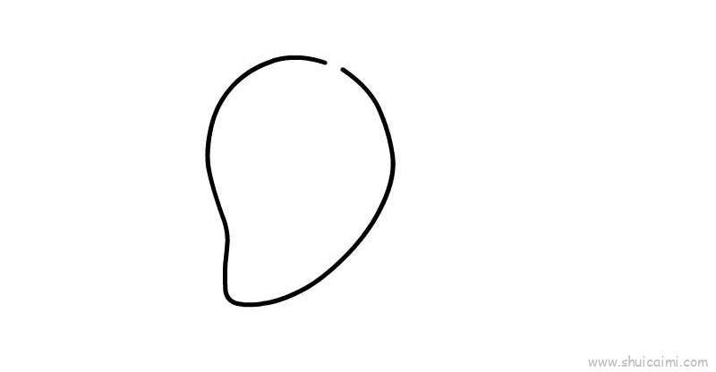 芒果儿童画怎么画 芒果简笔画顺序