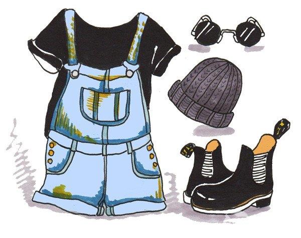 服装搭配的简笔画怎么画 服装搭配的简笔画图片大全