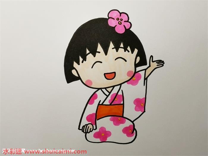 樱桃小丸子怎么画 樱桃小丸子简笔画步骤图