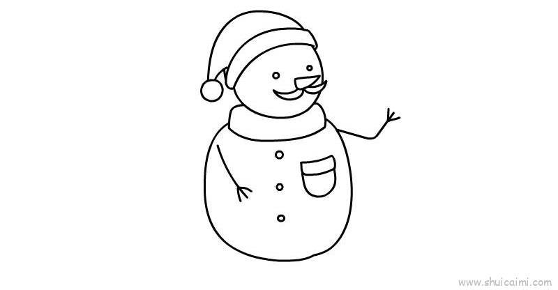 雪人儿童画怎么画 雪人简笔画简单