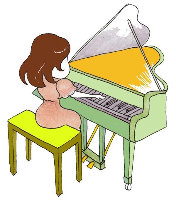 钢琴家的简笔画怎么画 钢琴家的简笔画简单