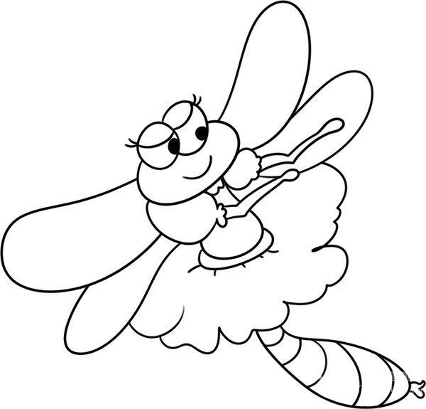 翩翩起舞的蜻蜓的简笔画怎么画 翩翩起舞的蜻蜓简笔画图片大全