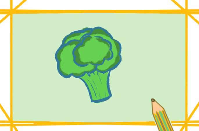 西兰花简笔画 西兰花简笔画儿童