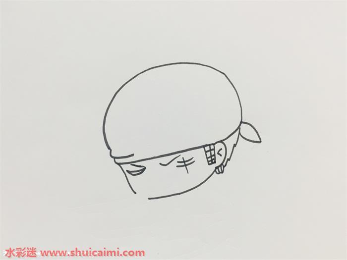 卡通好看的索隆怎么画 索隆简笔画步骤图