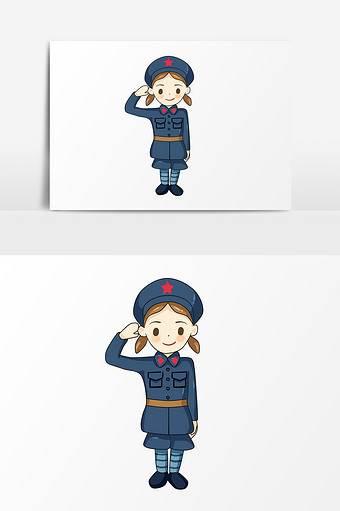 红军简笔画 红军简笔画简单又漂亮