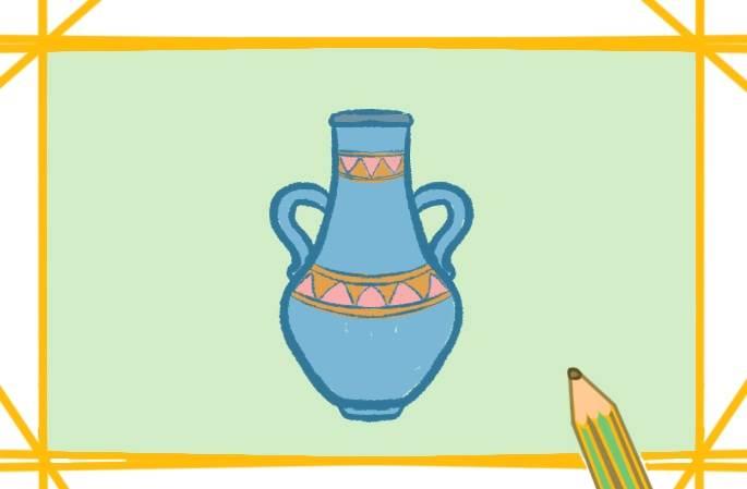 花瓶简笔画花纹彩色 花瓶简笔画花纹彩色