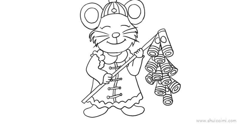 可爱老鼠儿童画怎么画 可爱老鼠简笔画简单