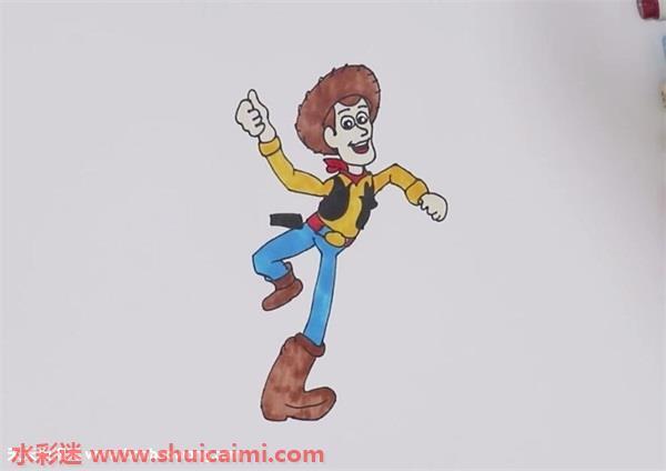 牛仔胡迪怎么画 牛仔胡迪简笔画简单又漂亮彩色