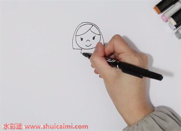 阿姨怎么画 阿姨简笔画步骤