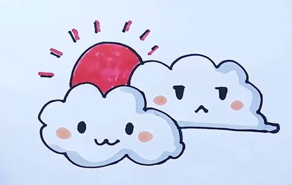 天空简笔画图片大全 天空简笔画图片大全彩色卡通图片