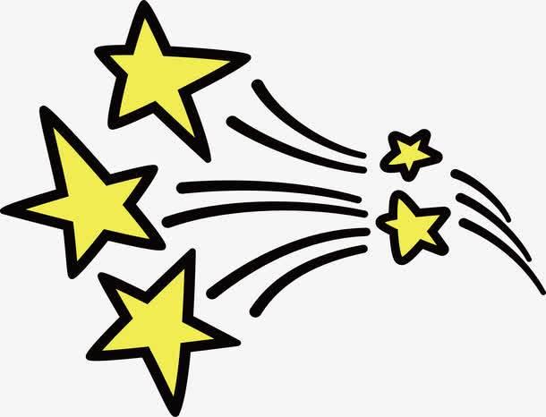 流星的简笔画图片大全 流星的简笔画图片大全彩色