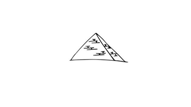 金字塔简笔画怎么画 金字塔简笔画顺序