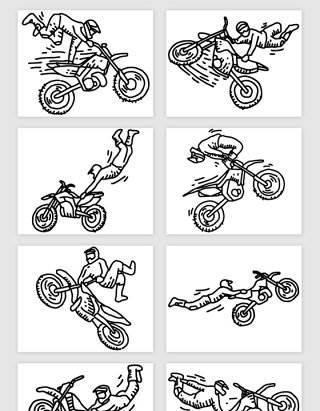 摩托车 简笔画摩托车简笔画帅气