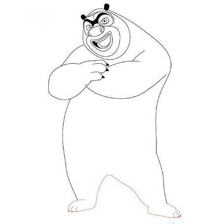 熊大简笔画图片 熊出没之熊大简笔画