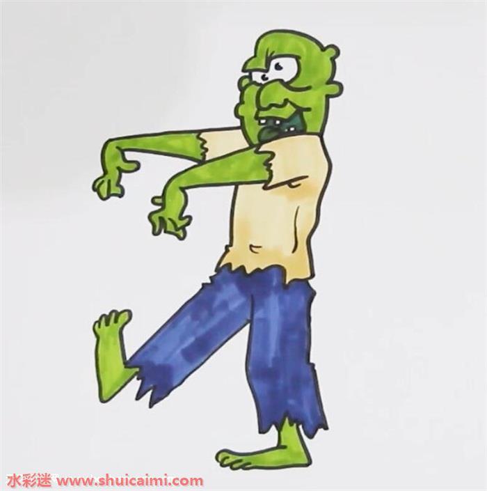 丧尸怎么画 丧尸简笔画简单又漂亮