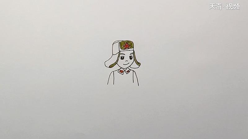 雷锋简笔画怎么画 雷锋简笔画图片大全