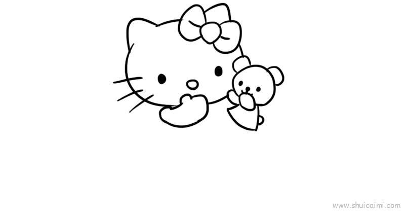 Kt猫儿童画怎么画 Kt猫简笔画图片