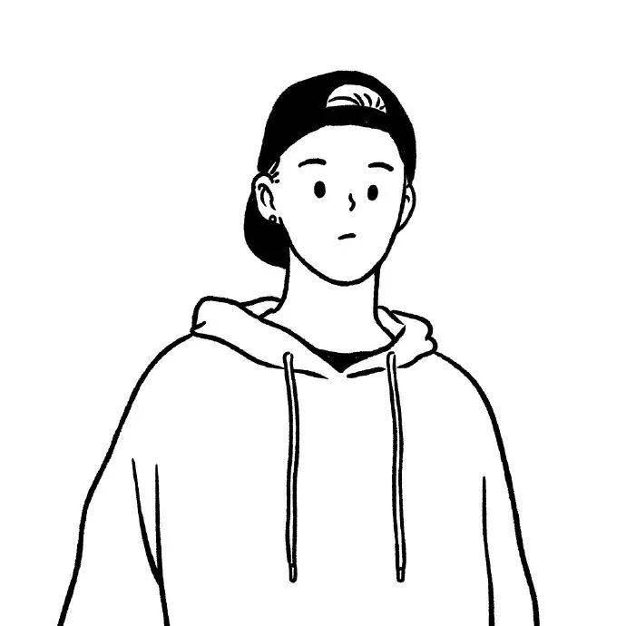 自画像简笔画男生 自画像简笔画男生戴眼镜