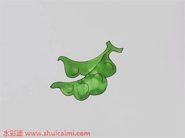 豆角怎么画 豆角简笔画画法