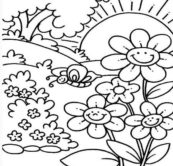 花草树木简笔画图片大全 花草树木简笔画图片大全风景