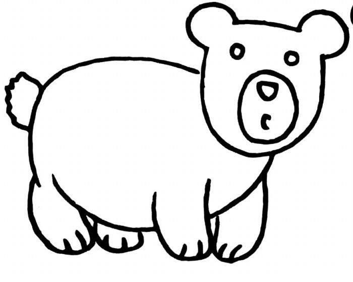 简笔画熊 简笔画熊的画法最简单