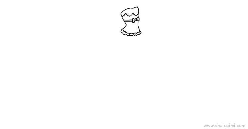 芭比公主裙子儿童画怎么画 芭比公主裙子简笔画顺序