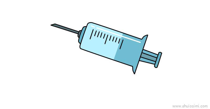 大针管儿童画怎么画 大针管简笔画简单