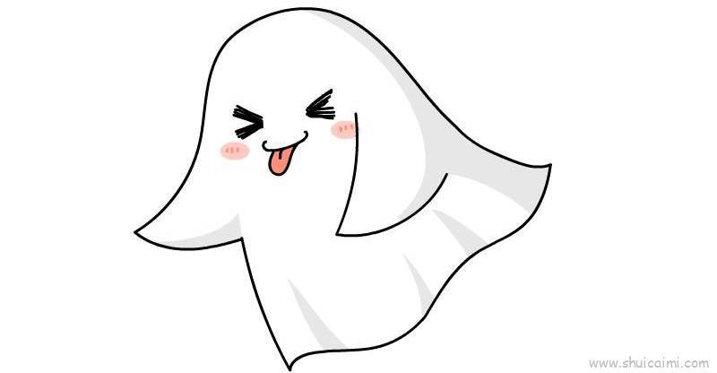 幽灵儿童画怎么画 幽灵简笔画图片