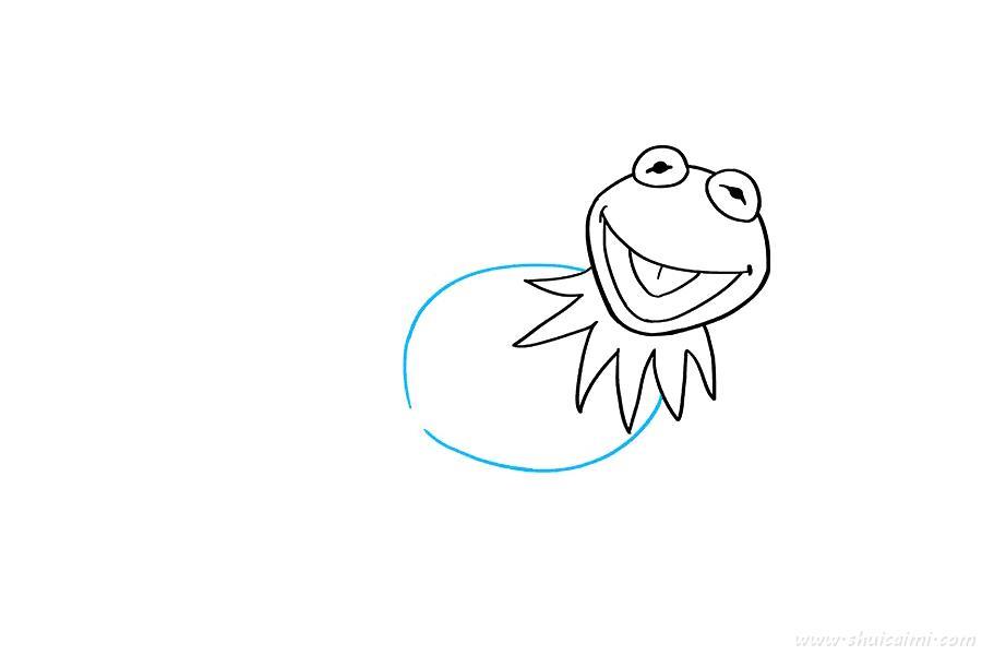青蛙克米特怎么画 青蛙克米特简笔画简单又漂亮彩色