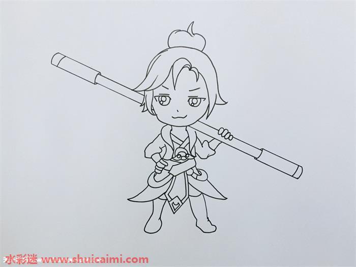 至尊宝怎么画 至尊宝简笔画步骤图