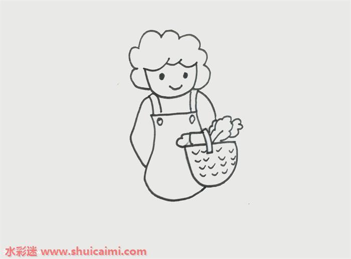 妈妈怎么画 妈妈简笔画漂亮彩色