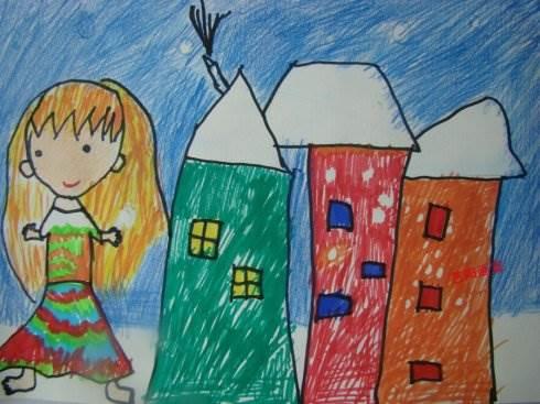 卖火柴的小女孩简笔画 卖火柴的小女孩简笔画