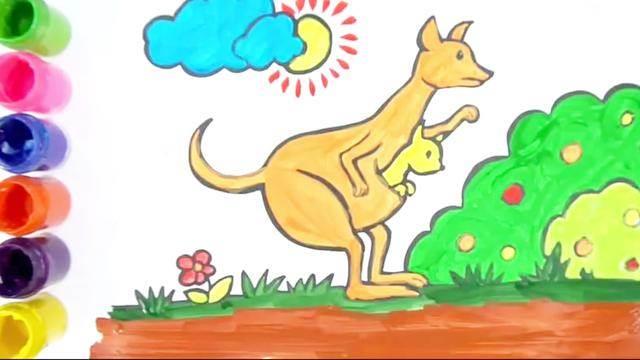 袋鼠简笔画 袋鼠简笔画图片