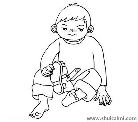 小男孩儿童简笔画图片大全
