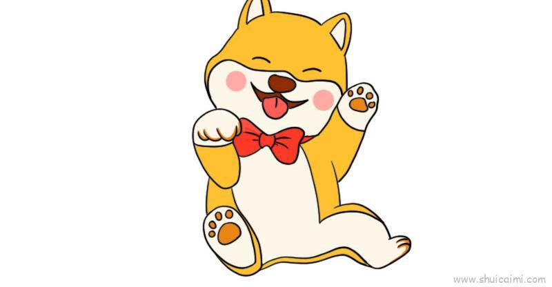 小柴犬儿童画怎么画 小柴犬简笔画简单