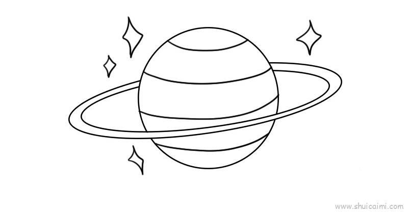 星球儿童画怎么画 星球简笔画简单