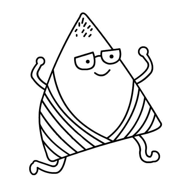 粽子简笔画图片大全 粽子简笔画图片