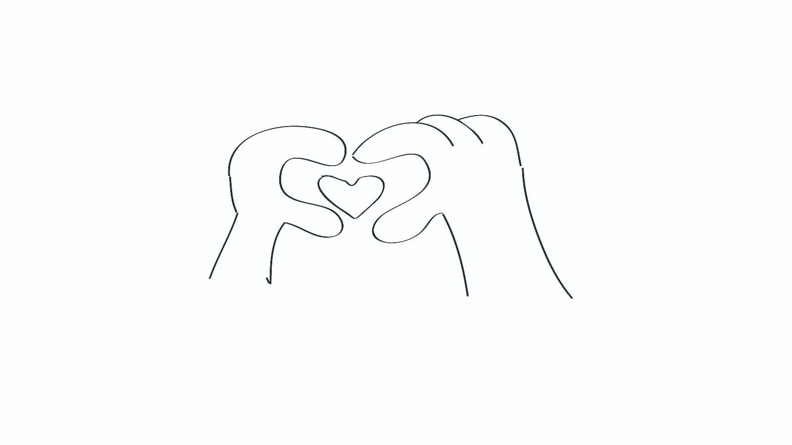 比心的简笔画怎么画 比心简笔画好看