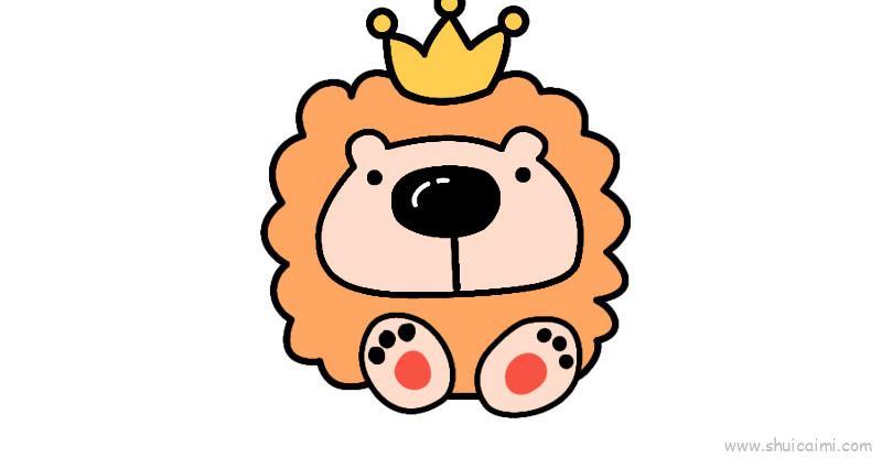 狮子儿童画怎么画 狮子简笔画图片大全