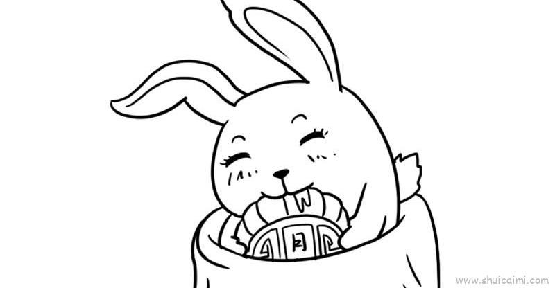 吃月饼儿童画怎么画 吃月饼简笔画简单又好看