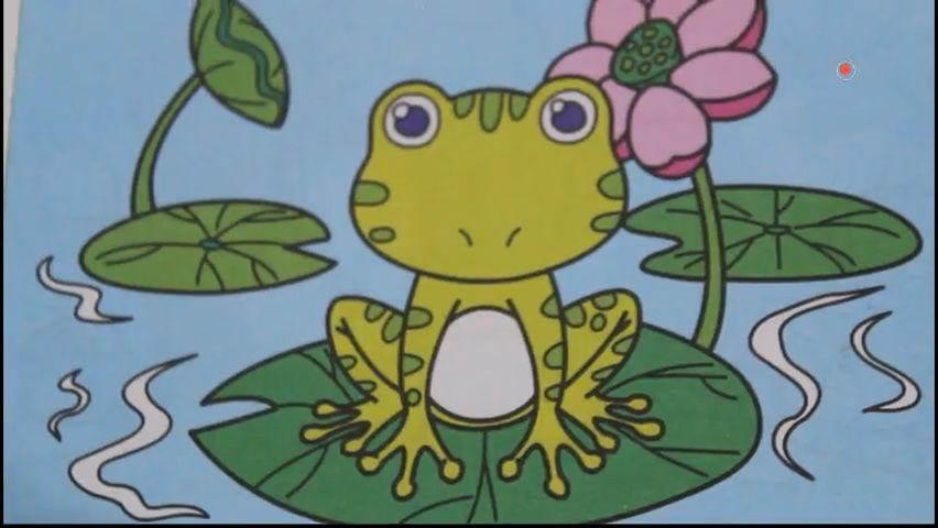 简笔画青蛙 青蛙简笔画带颜色