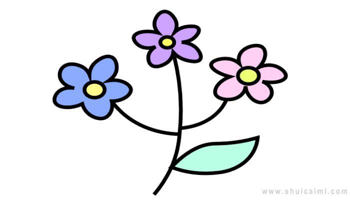 丁香花简笔画怎么画 丁香花简笔画顺序