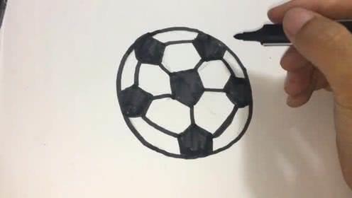 足球简笔画 足球简笔画图片
