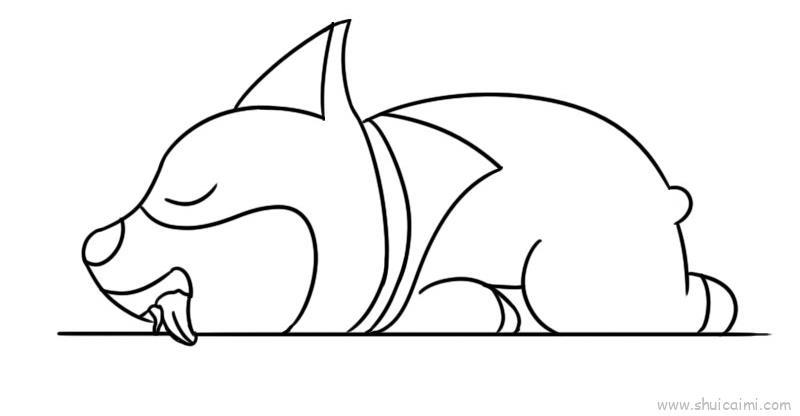 柯基儿童画怎么画 柯基简笔画图片大全