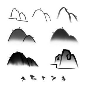 山简笔画 山茶花简笔画