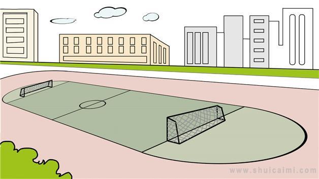 校园一角简笔画怎么画 校园一角简笔画步骤