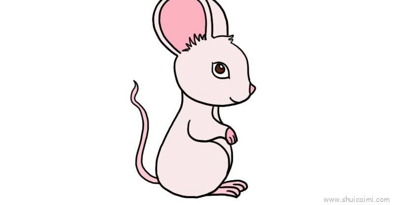 老鼠姑娘儿童画怎么画 老鼠姑娘简笔画顺序